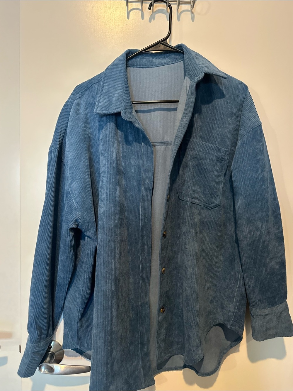 Blue Corduroy Overshirt Jacket - Brand Unspecified